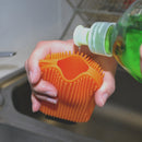 Silikon Schwamm mit Schaber 2er Set