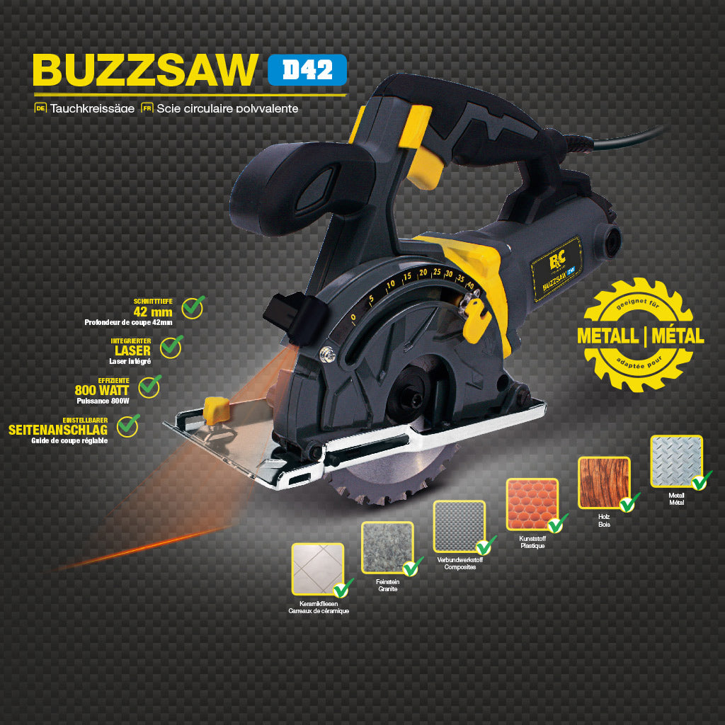 Tauchkreissäge 800W Buzzsaw