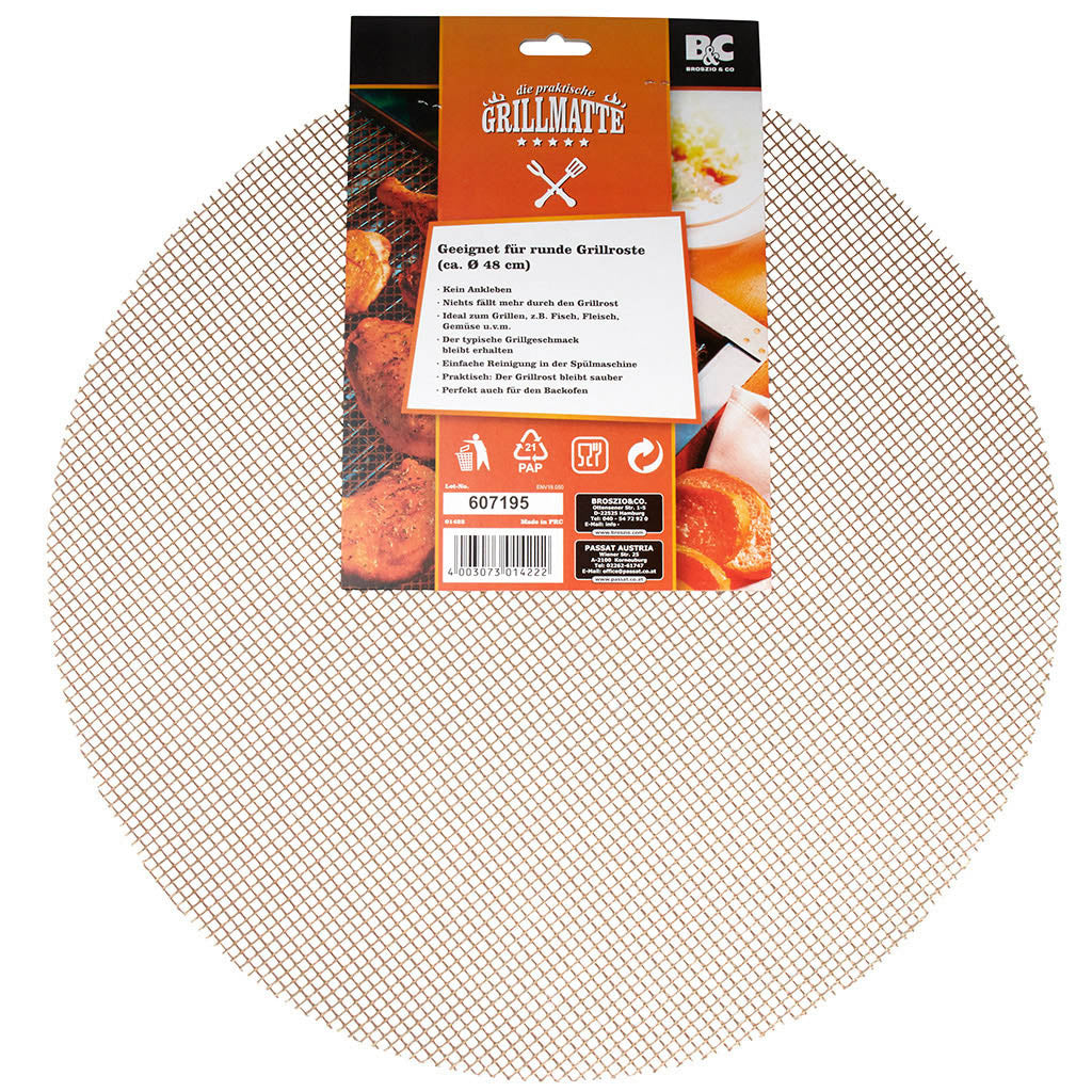 Antihaft Brat- & Ofenmatte rund Durchmesser 48cm