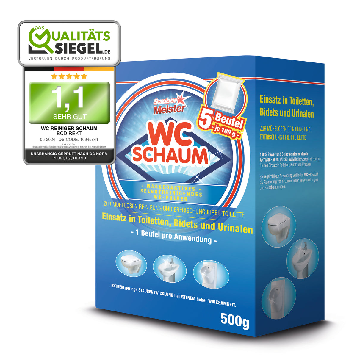 WC Schaum 5x 100g Beutel