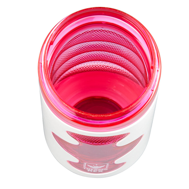 Trinkflasche Fresh 500ml weiss pink