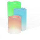 LED Echtwachskerzen 3tlg. Set