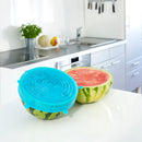 Silikondeckel 3er Set blau klein