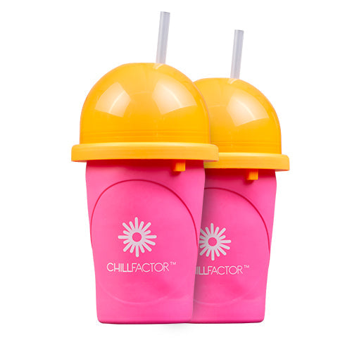 Chillfactor Slushy Maker NEON pink 2er Set