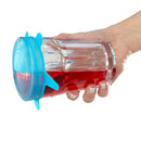 Silikondeckel 3er Set blau groß