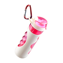 Trinkflasche Fresh 500ml weiss pink