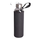 Glastrinkflasche 500ml schwarz